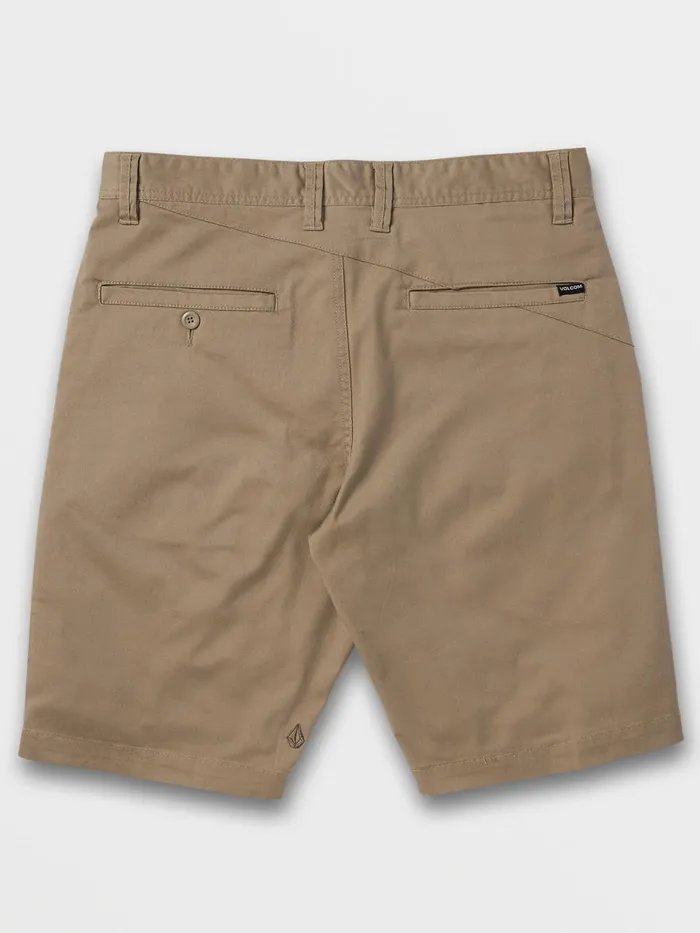 Mens Shorts Volcom Frickin Modern Stretch Shorts 8211 Khaki