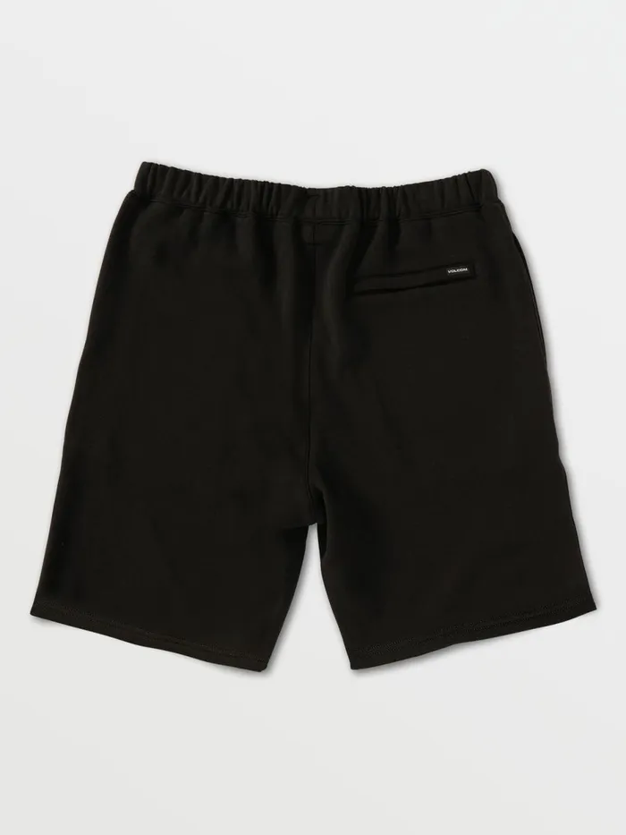 Mens Shorts Volcom Iconic Stone Fleece Shorts 8211 Black