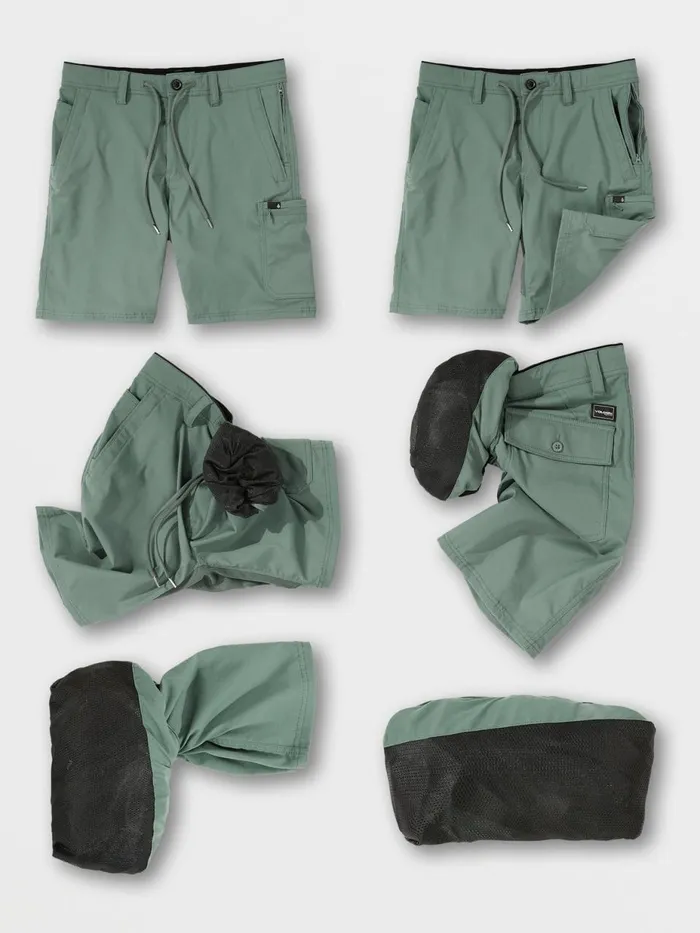 Mens Shorts Volcom Stone Trail Master Shorts 8211 Dark Forest