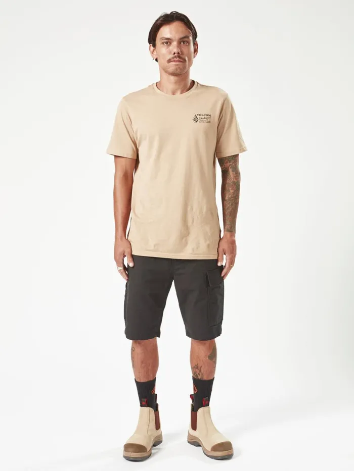 Mens Shorts Volcom Volcom Workwear Caliper Work Shorts 8211 Black