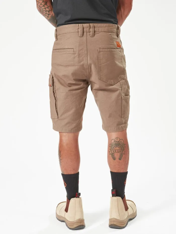 Mens Shorts Volcom Volcom Workwear Caliper Work Shorts 8211 Brindle
