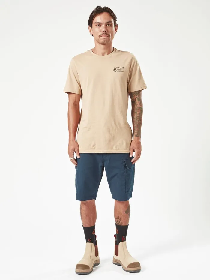 Mens Shorts Volcom Volcom Workwear Caliper Work Shorts 8211 Navy