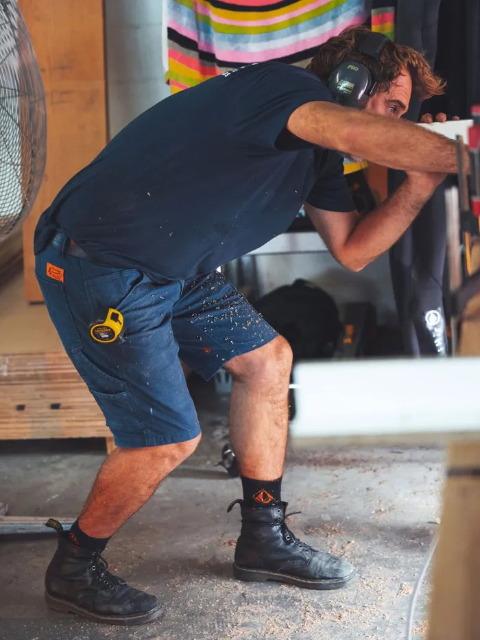Mens Shorts Volcom Volcom Workwear Caliper Work Shorts 8211 Navy