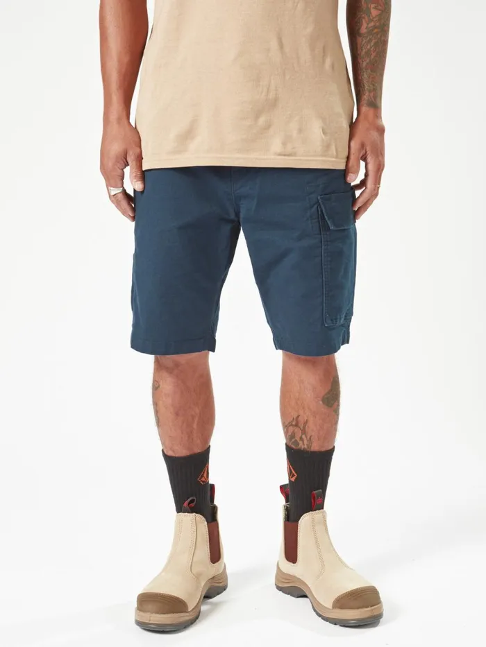 Mens Shorts Volcom Volcom Workwear Caliper Work Shorts 8211 Navy