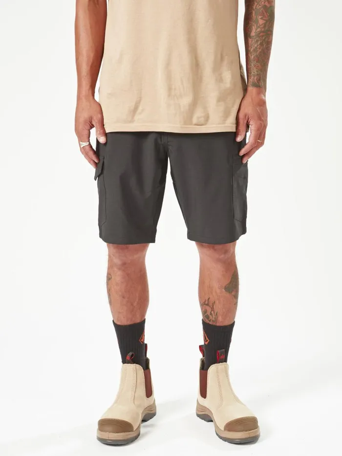 Mens Shorts Volcom Volcom Workwear Slab Hybrid Shorts 8211 Black
