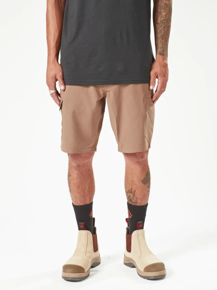 Mens Shorts Volcom Volcom Workwear Slab Hybrid Shorts 8211 Brindle
