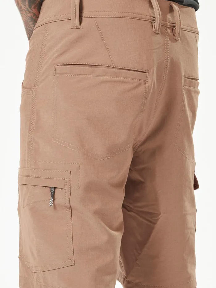 Mens Shorts Volcom Volcom Workwear Slab Hybrid Shorts 8211 Brindle