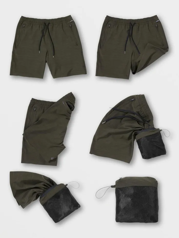 Mens Shorts Volcom Wrecpack Hybrid Shorts 8211 Black