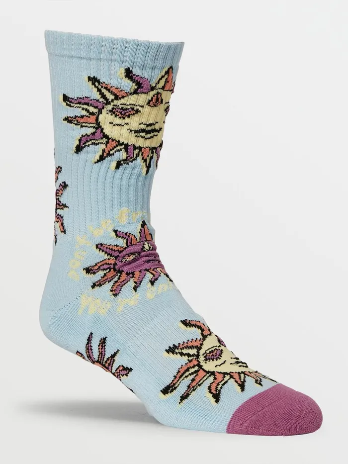 Mens Socks Volcom Ozzy Vibes Socks 8211 Aether Blue