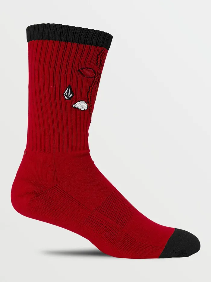 Mens Socks Volcom Vibes Socks Pr 8211 Ribbon Red Mens Socks Volcom Vibes Socks Pr 8211 Ribbon Red