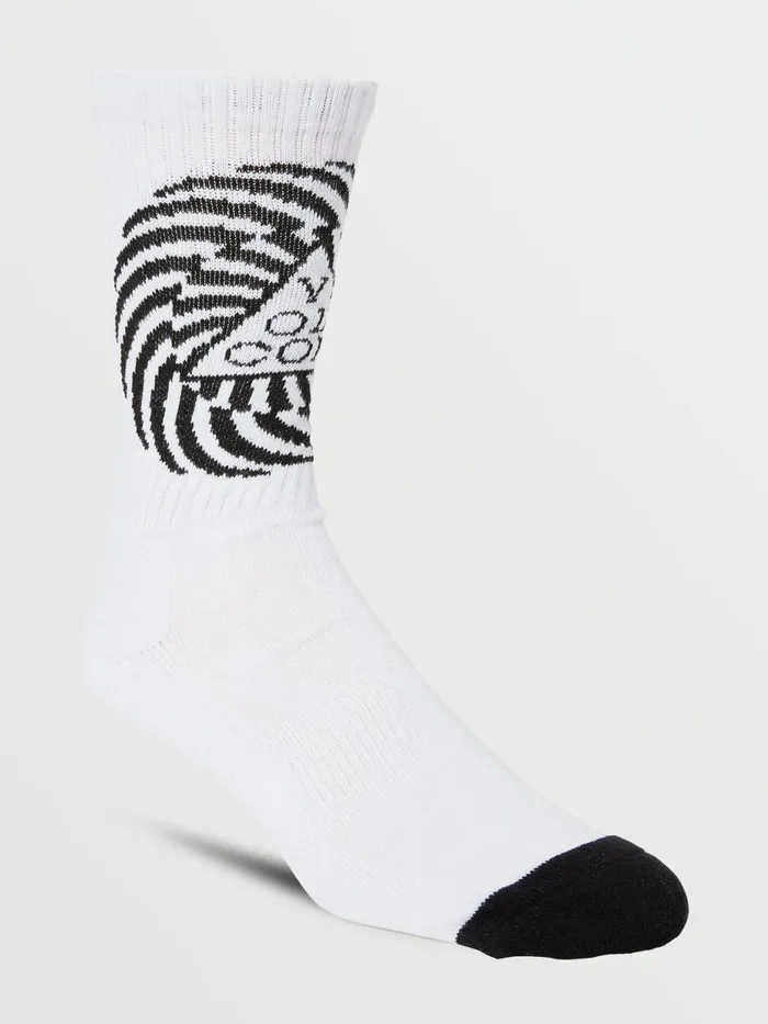 Mens Socks Volcom Vibes Socks Pr 8211 White Print