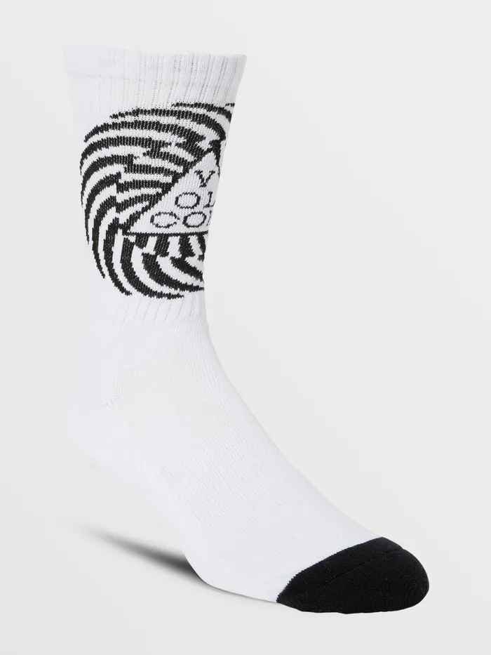 Mens Socks Volcom Vibes Socks Pr 8211 White Print Mens Socks Volcom Vibes Socks Pr 8211 White Print