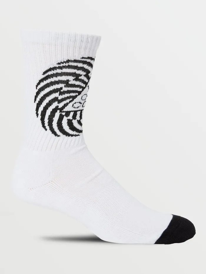 Mens Socks Volcom Vibes Socks Pr 8211 White Print Mens Socks Volcom Vibes Socks Pr 8211 White Print