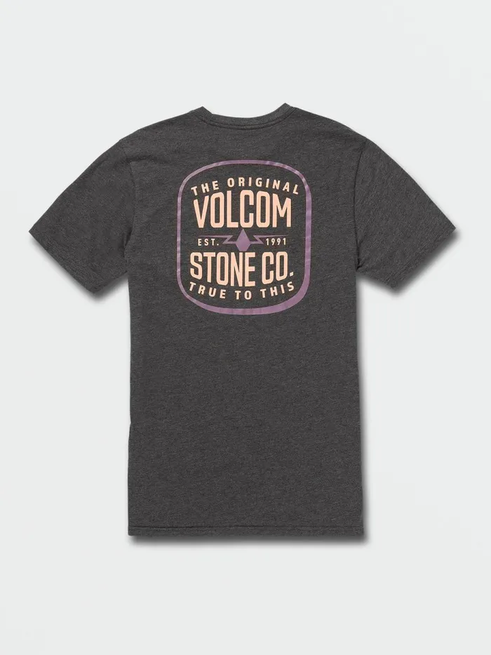 Mens TShirts and Tanks Volcom Carbide Pocket Short Sleeve Tee 8211 Dark Black Heather