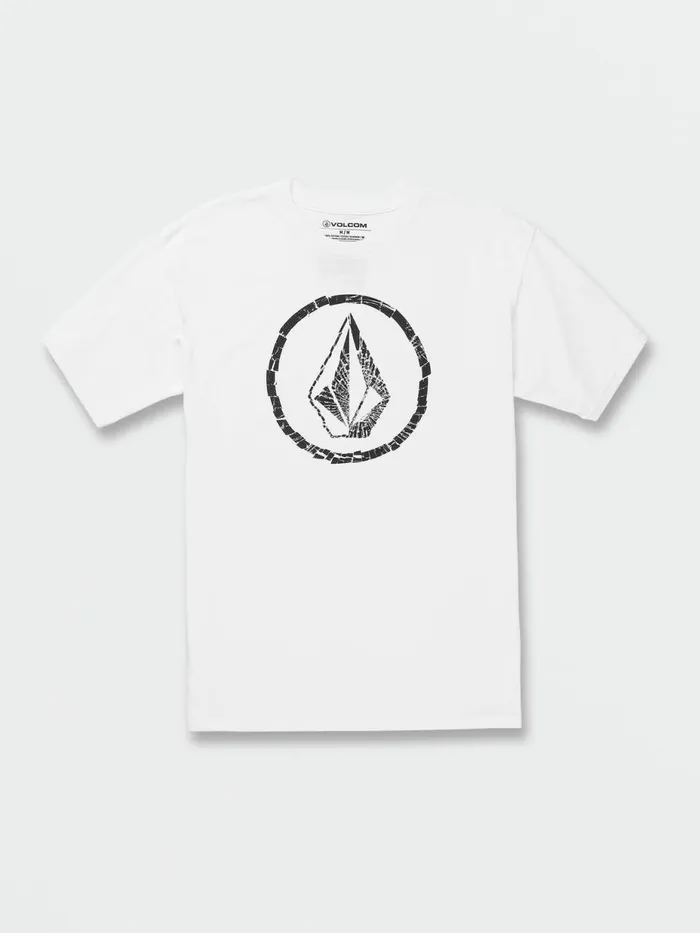 Mens TShirts and Tanks Volcom Circle Stones Short Sleeve Tee 8211 White Combo