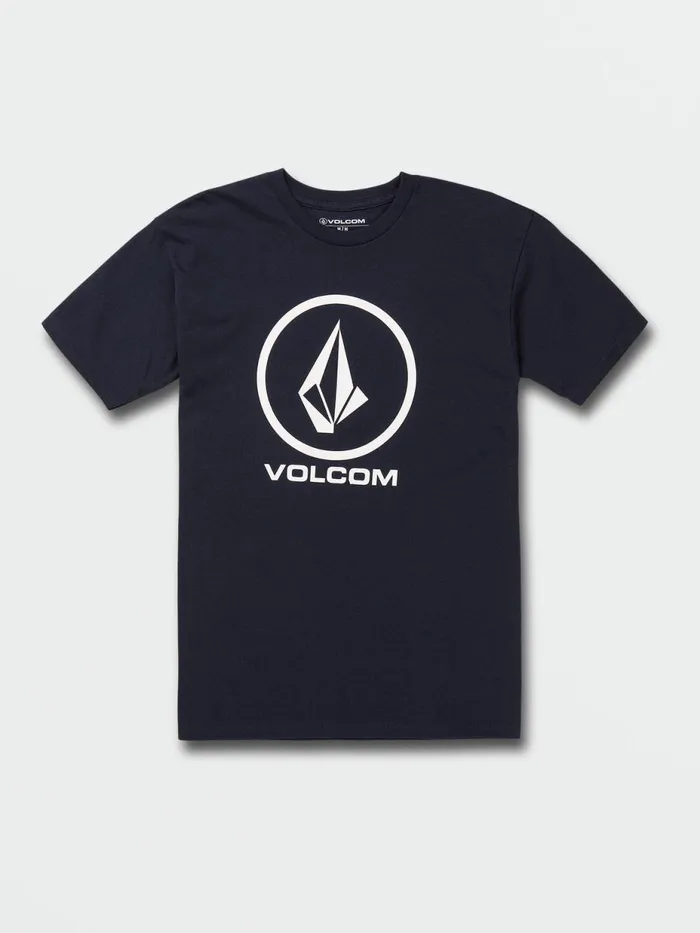 Mens TShirts and Tanks Volcom Crisp Stone Short Sleeve Tee 8211 Navy