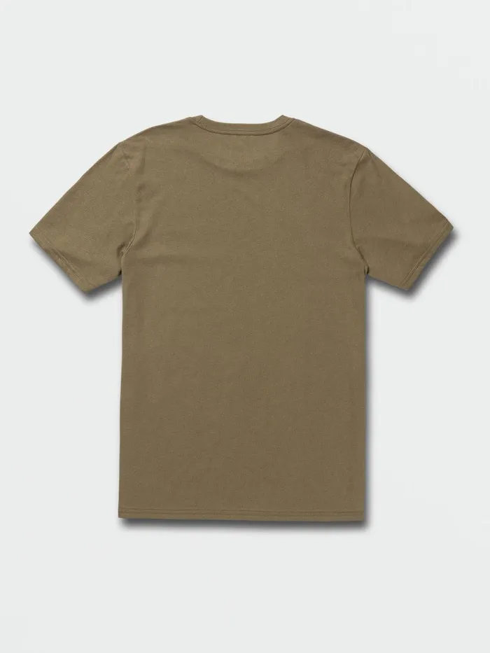 Mens TShirts and Tanks Volcom Eurostyle Tech Short Sleeve Tee 8211 Military