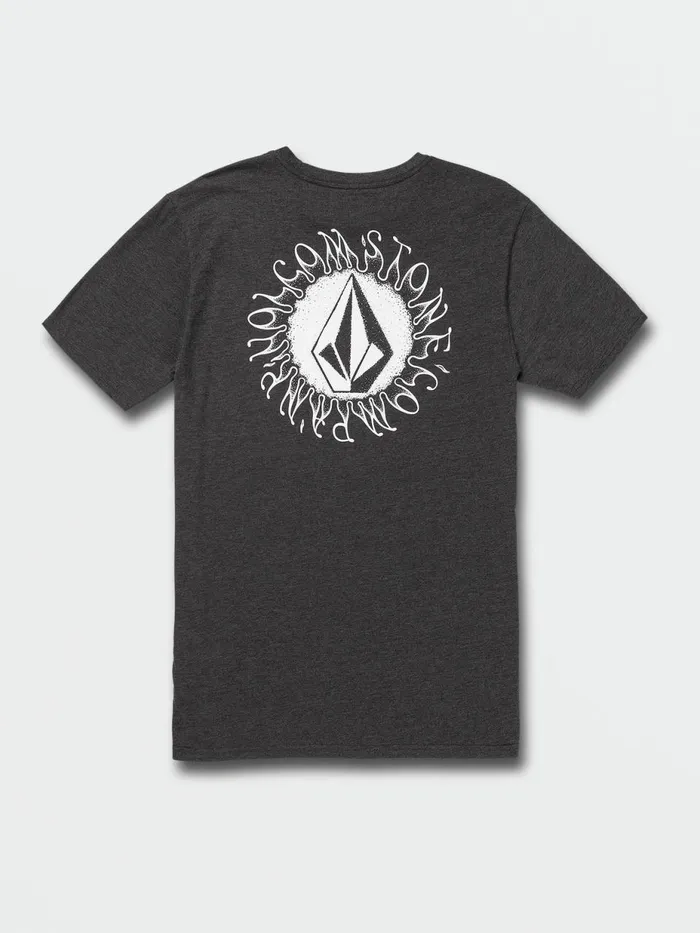 Mens TShirts and Tanks Volcom Exuder Short Sleeve Tee 8211 Dark Black Heather