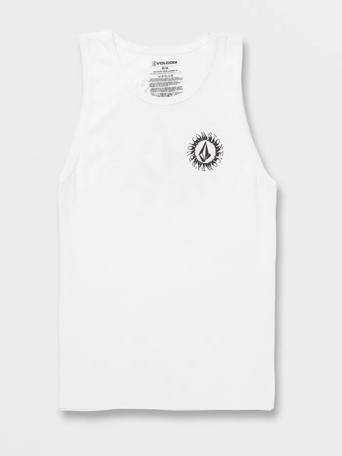 Mens TShirts and Tanks Volcom Exuder Tank 8211 White