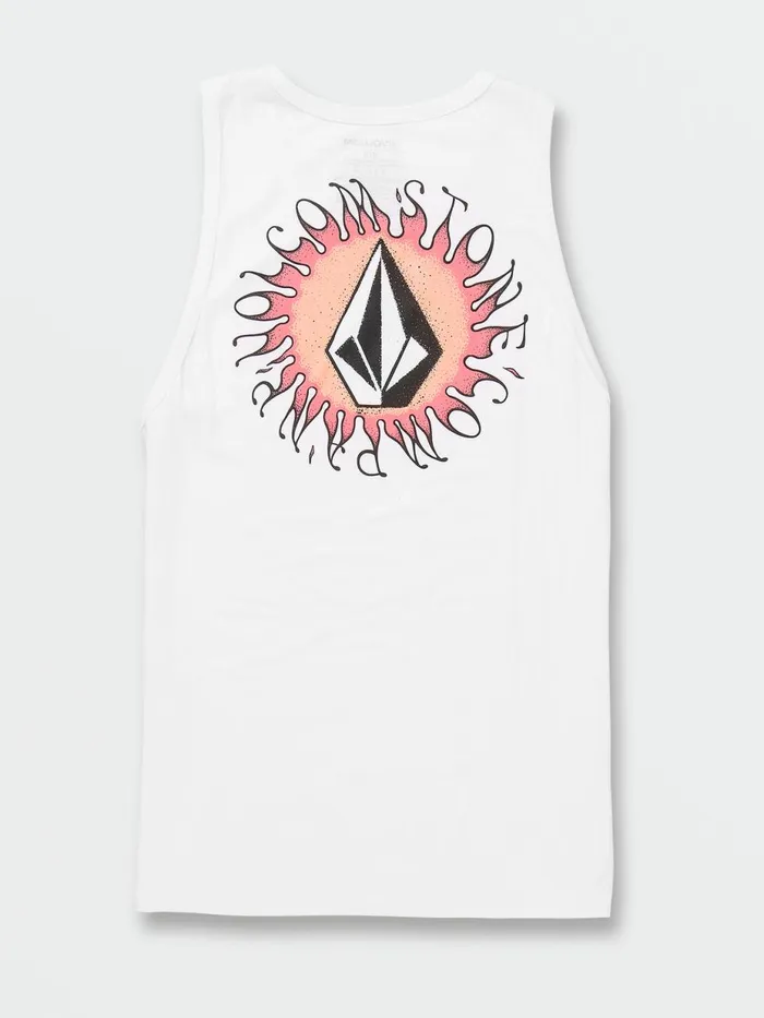 Mens TShirts and Tanks Volcom Exuder Tank 8211 White
