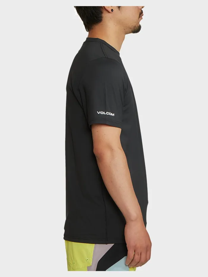 Mens TShirts and Tanks Volcom Japan Collage Short Sleeve Rashguard 8211 Black Mens TShirts and Tanks Volcom Japan Collage Short Sleeve Rashguard 8211 Black