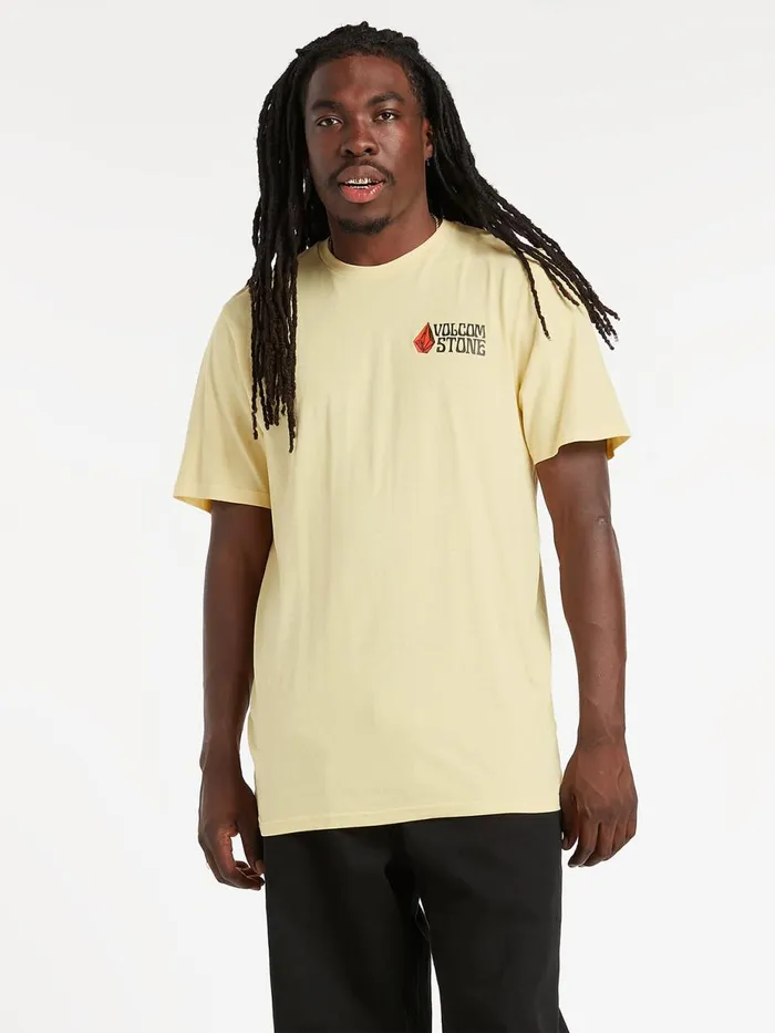 Mens TShirts and Tanks Volcom Mystery Tubes Short Sleeve Tee 8211 Glimmer Yellow Mens TShirts and Tanks Volcom Mystery Tubes Short Sleeve Tee 8211 Glimmer Yellow