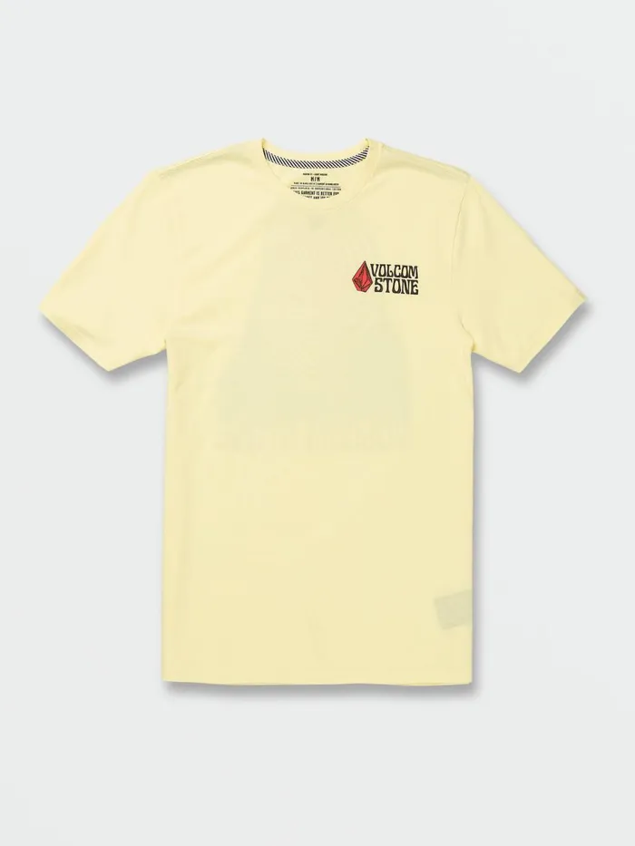 Mens TShirts and Tanks Volcom Mystery Tubes Short Sleeve Tee 8211 Glimmer Yellow