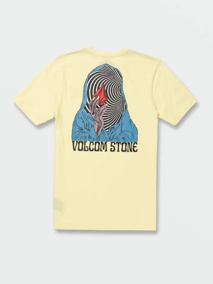Mens TShirts and Tanks Volcom Mystery Tubes Short Sleeve Tee 8211 Glimmer Yellow
