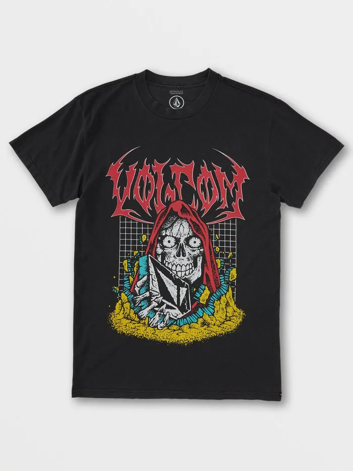 Mens TShirts and Tanks Volcom Skate Vitals Crypt Ripper Short Sleeve Tee 8211 Black