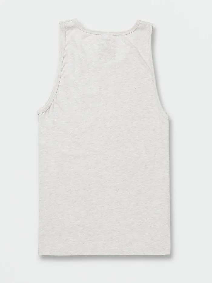 Mens TShirts and Tanks Volcom Solid Heather Tank 8211 Bone Heather