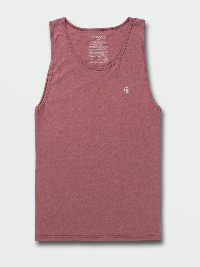 Mens TShirts and Tanks Volcom Solid Heather Tank 8211 Port Heather