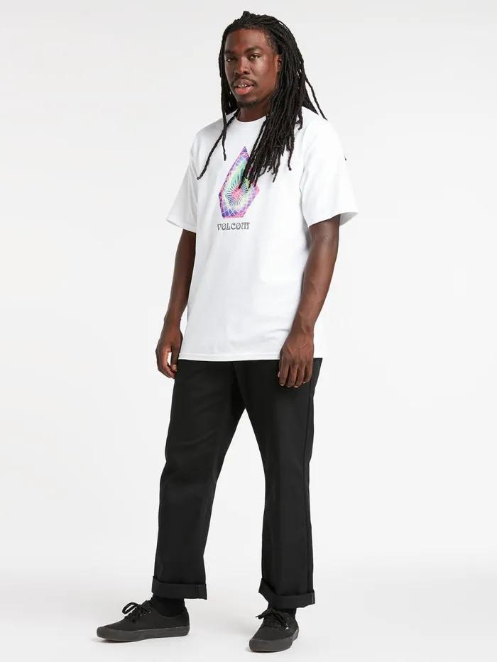 Mens TShirts and Tanks Volcom Star Shields Stone Short Sleeve Tee 8211 White