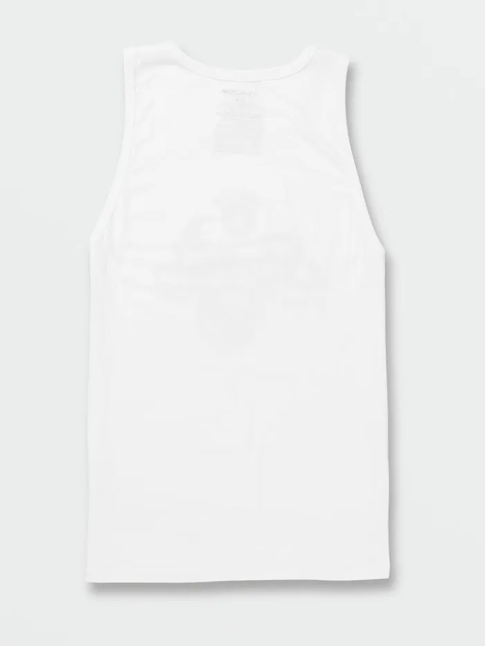 Mens TShirts and Tanks Volcom Stoned2TheBone Tank 8211 White