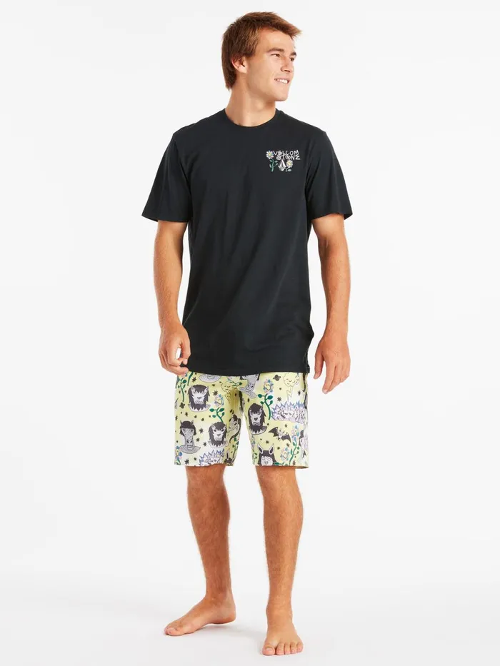 Mens TShirts and Tanks Volcom Surf Vitals Animal Short Sleeve Tee 8211 Black
