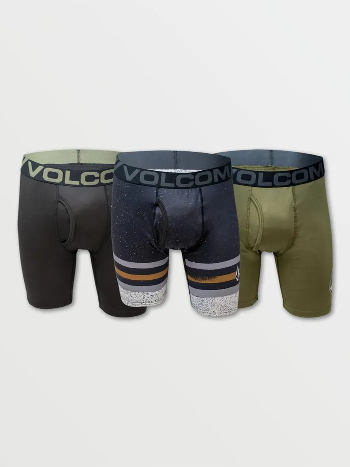 Mens Underwear Volcom Volcom 3pk Longer Leg Boxer Brief 8211 Sublimated Print Gradient Stripe Mens Underwear Volcom Volcom 3pk Longer Leg Boxer Brief 8211 Sublimated Print Gradient Stripe