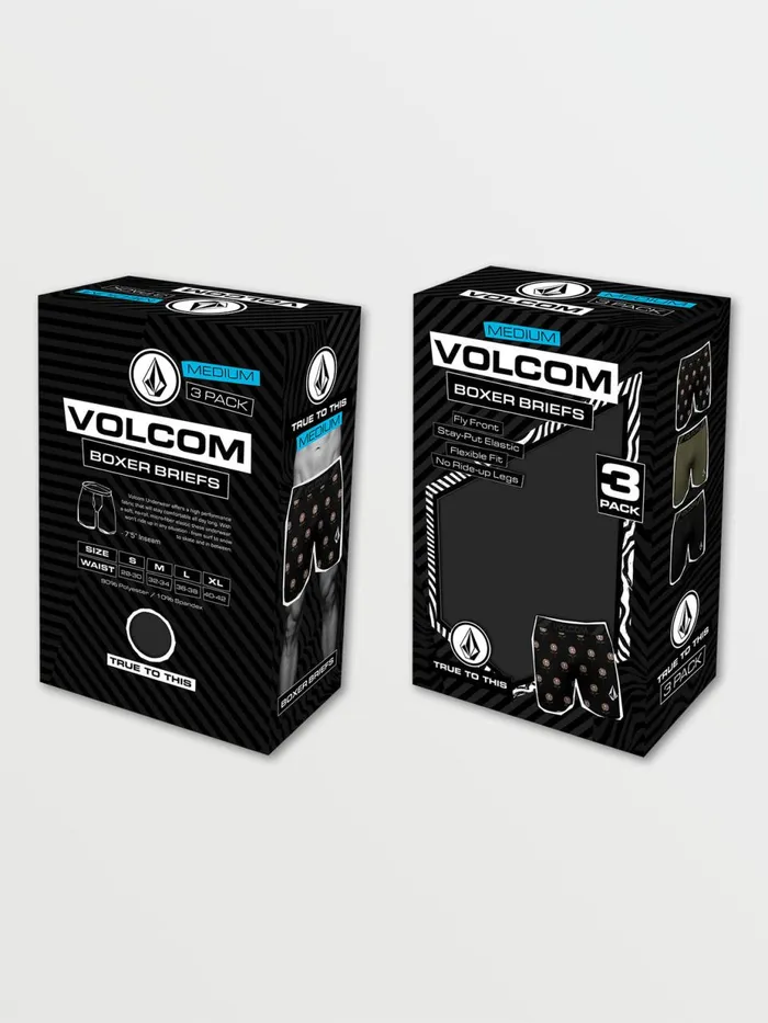 Mens Underwear Volcom Volcom 3pk Longer Leg Boxer Brief 8211 Sublimated Print Gradient Stripe Mens Underwear Volcom Volcom 3pk Longer Leg Boxer Brief 8211 Sublimated Print Gradient Stripe