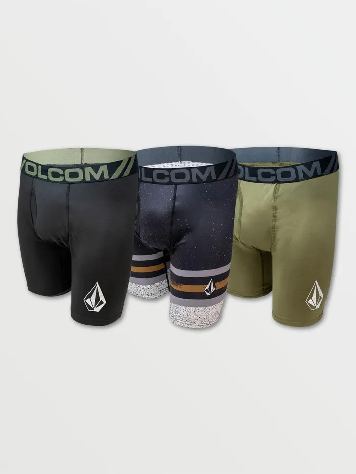 Mens Underwear Volcom Volcom 3pk Longer Leg Boxer Brief 8211 Sublimated Print Gradient Stripe Mens Underwear Volcom Volcom 3pk Longer Leg Boxer Brief 8211 Sublimated Print Gradient Stripe