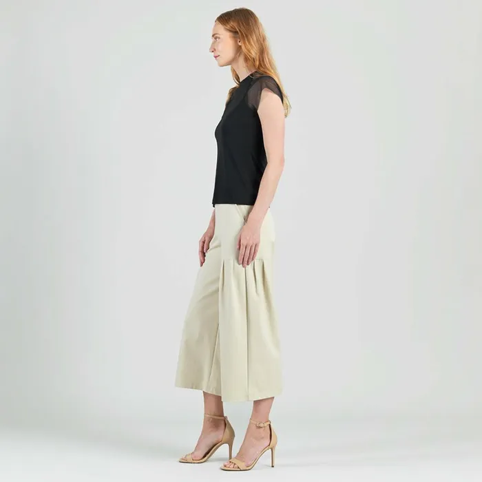 Mesh Cap Sleeve Top 8211 Black Women Clara Sunwoo Spring Collection