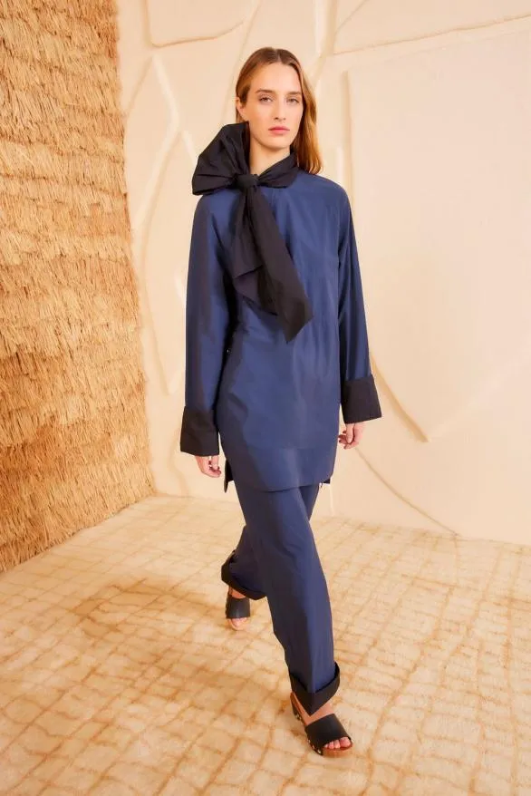 Michaela Dress Twilight Colorblock Women Ulla Johnson Dresses Michaela Dress Twilight Colorblock Women Ulla Johnson Dresses