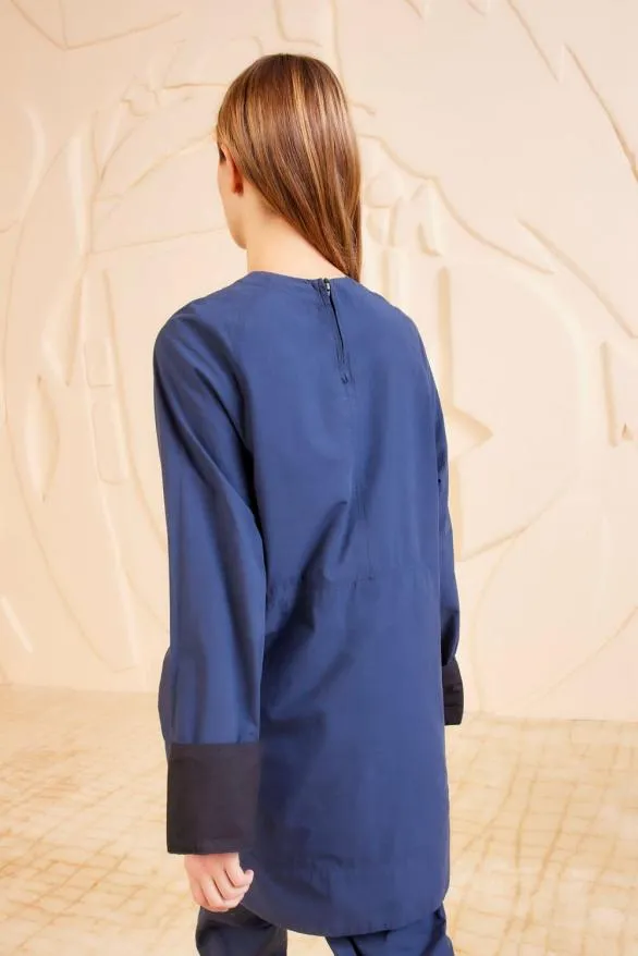 Michaela Dress Twilight Colorblock Women Ulla Johnson Dresses Michaela Dress Twilight Colorblock Women Ulla Johnson Dresses
