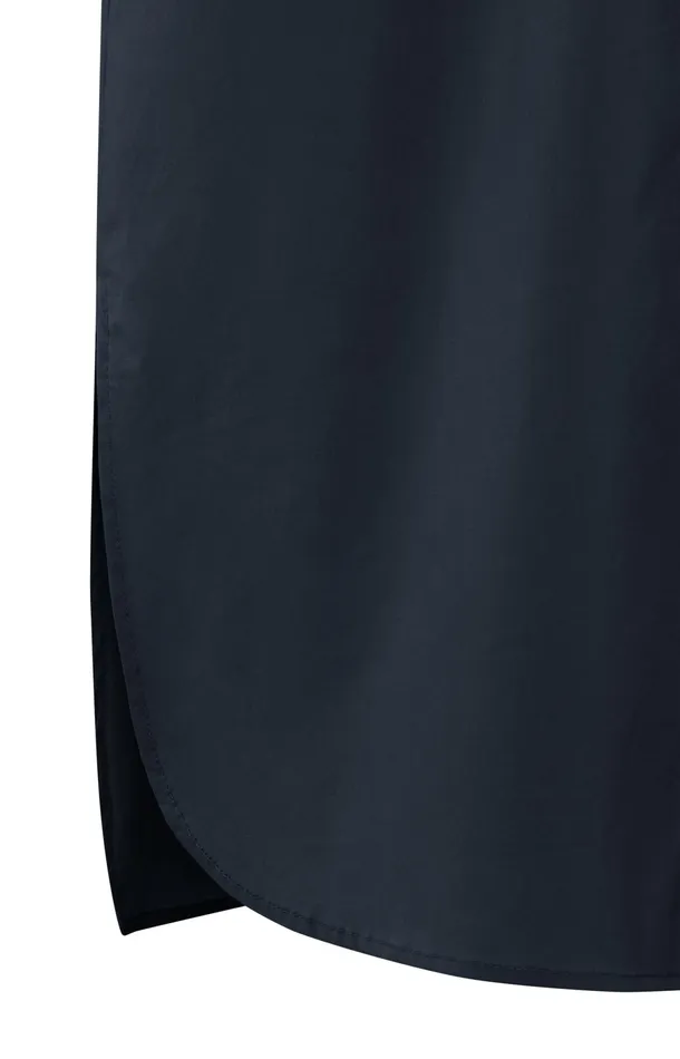 Midi Shirt Dress With Buttons Collar And Long Sleeves Outer Space Blue Women YAYA Dresses Midi Shirt Dress With Buttons Collar And Long Sleeves Outer Space Blue Women YAYA Dresses