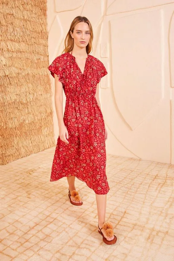Mikaela Coverup Coral Women Ulla Johnson Dresses