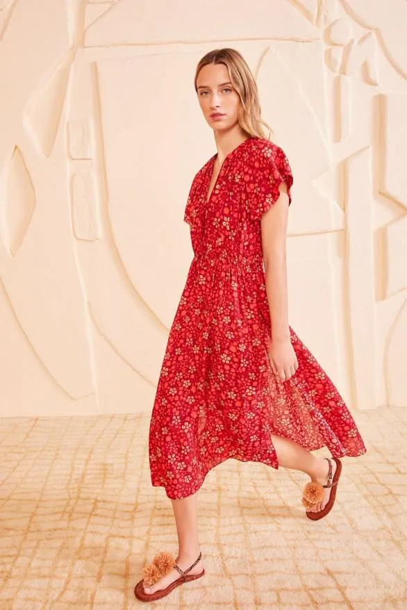 Mikaela Coverup Coral Women Ulla Johnson Dresses Mikaela Coverup Coral Women Ulla Johnson Dresses