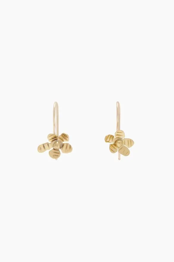 Mini Flower Drop Earring Brass Women Ulla Johnson Jewelry
