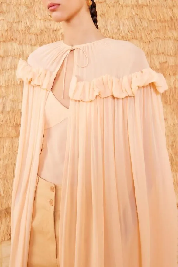 Mirelle Cape Peony Women Ulla Johnson Coats And Jackets Mirelle Cape Peony Women Ulla Johnson Coats And Jackets
