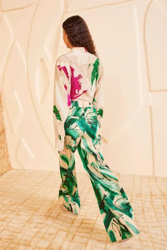 Mitchell Pant Portrait In Green Women Ulla Johnson Pants And Jumpsuits Mitchell Pant Portrait In Green Women Ulla Johnson Pants And Jumpsuits