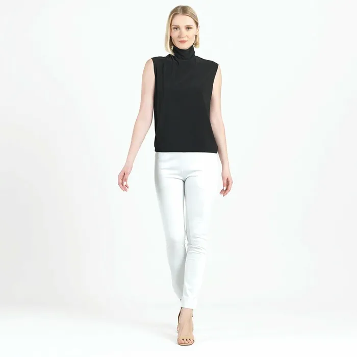 Mock Neck Box Tank 8211 Black Women Clara Sunwoo Modern Basics