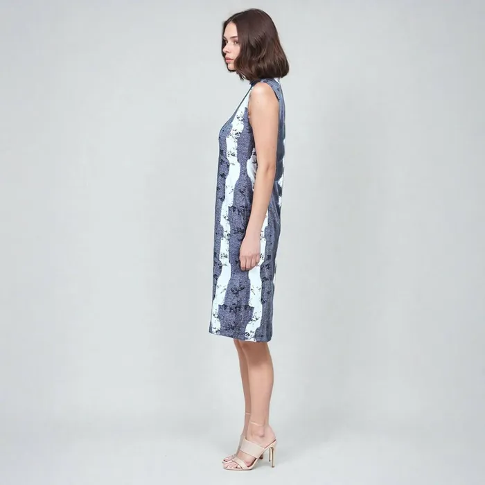 Mock Neck Midi Sheath Dress 8211 Diamond GreyScale 8211 Final Sale Women Clara Sunwoo Dresses Jumpsuits