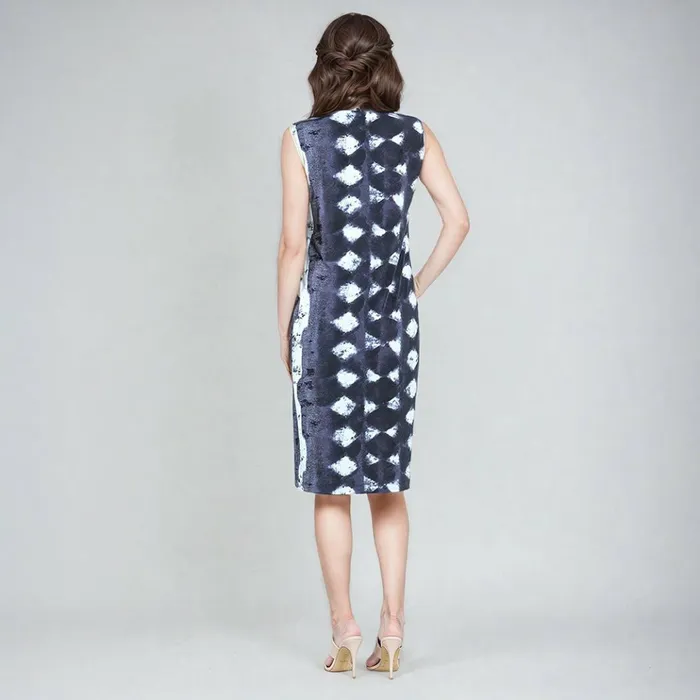 Mock Neck Midi Sheath Dress 8211 Diamond GreyScale 8211 Final Sale Women Clara Sunwoo Dresses Jumpsuits