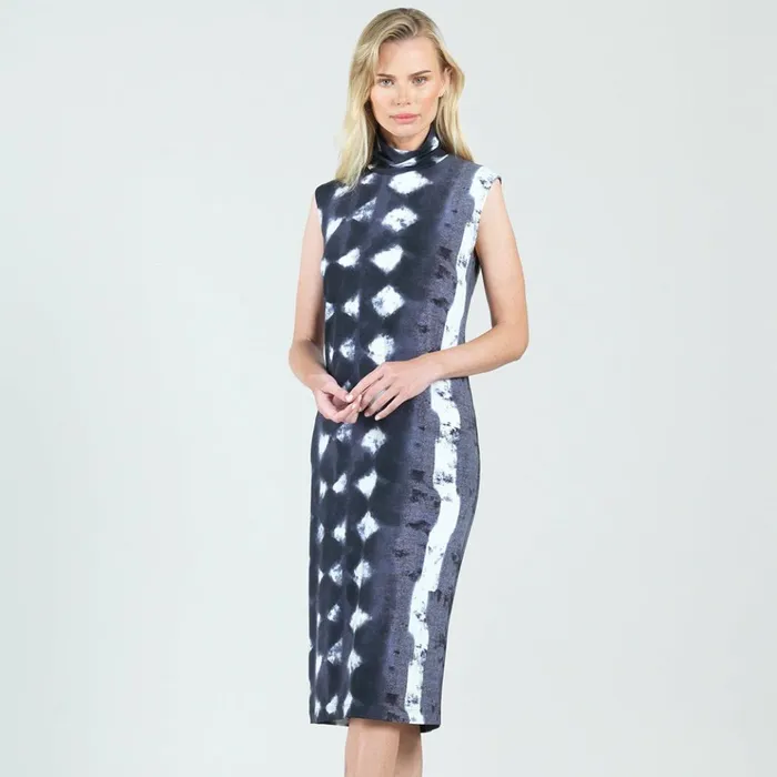 Mock Neck Midi Sheath Dress 8211 Diamond GreyScale 8211 Final Sale Women Clara Sunwoo Dresses Jumpsuits